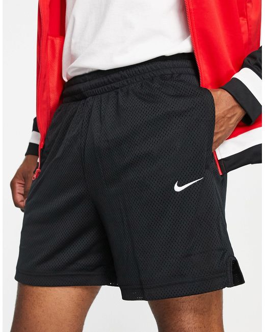Nike Basketball Black Openhole Mesh 6-inch Shorts for men