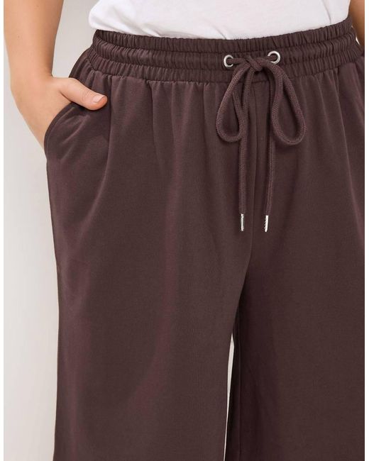 Yours Clothing Purple Drawstring Jorts