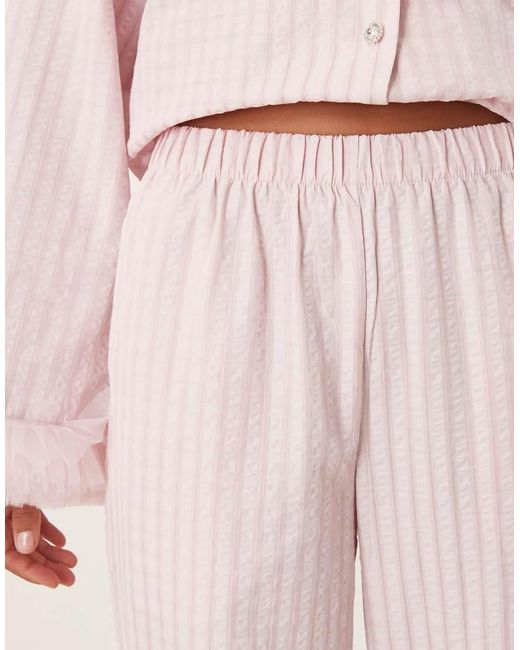 Sister Jane Pink Wonder Cotton Blend Tulle Trim Trouser Co-ord