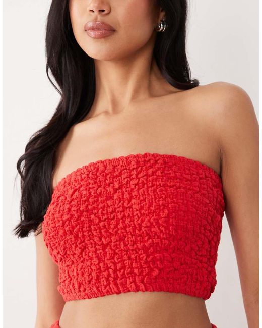 ASOS Cheesecloth Shirred Bandeau