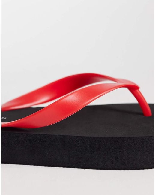 ASOS Red Flavio Flip Flops