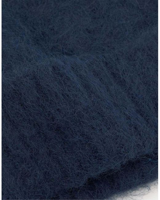 Pull&Bear Blue Short Knitted Beanie