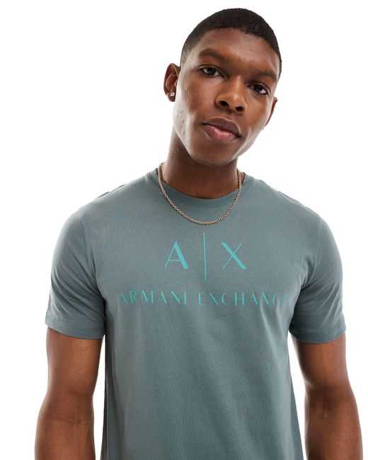 Armani Exchange – t-shirt in Blue für Herren