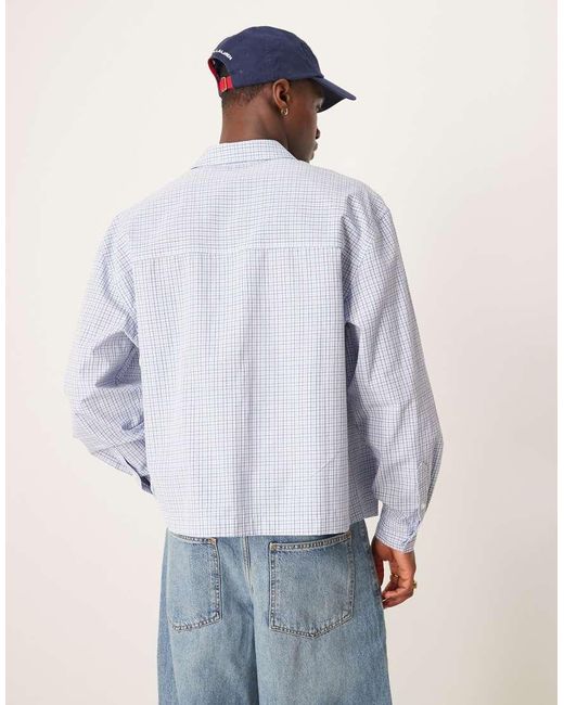 ASOS Oversized Boxy Overhemd in het Blue voor heren