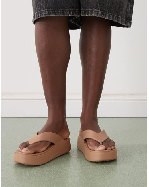 CROCSTM Brown Getaway Platform Flip Flops