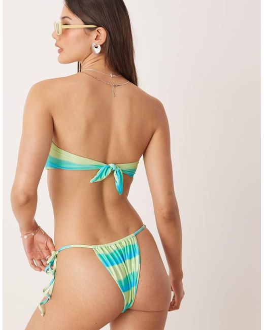 Dippin' Daisy's Blue Dippin Daisys Tie Side Bikini Bottom