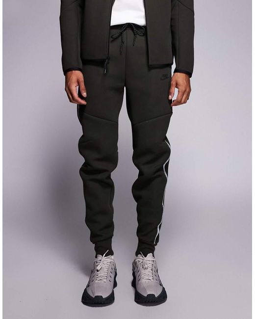 Nike Gray Tech Fleece Reflective joggers for men