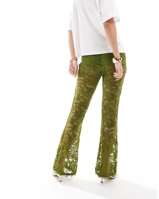 Never Fully Dressed Lace Trouser in Green | Lyst Australia Never Fully Dressed Lace Trouser in Green | Lyst Australia