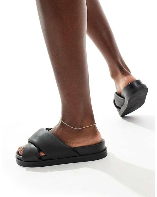 ONLY Brown Cross Front Sandals