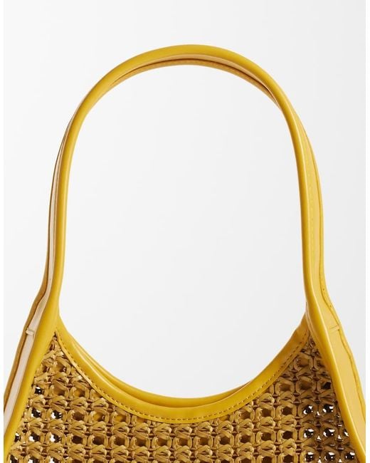 ASOS Metallic Weave Shoulder Bag