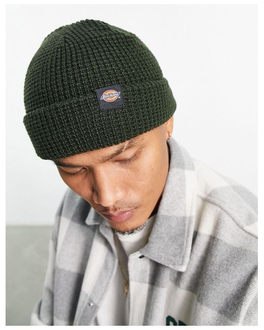 Dickies Woodworth Waffle Beanie in Gray for Men | Lyst