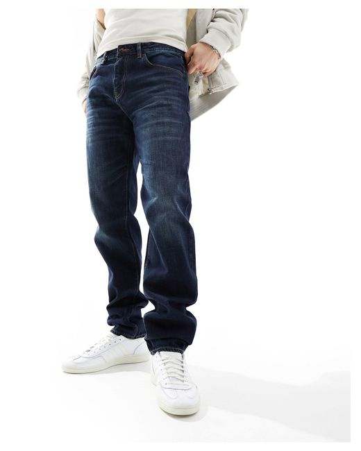 Armani Exchange – j13 – schmal geschnittene jeans in Blue für Herren