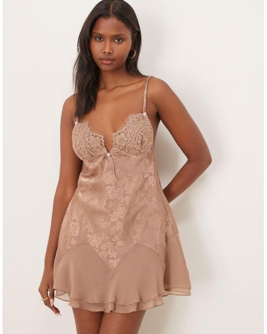 burgundy dress high neck Sugar Maxi High neckline copper Simone Chocolate Havana | Trouser Inseam:W40 L28