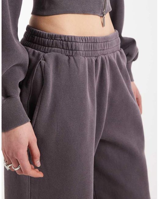 Cotton On White Fleece Wide Leg Sweatpants