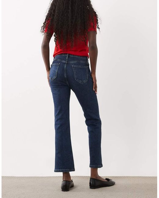 Mango Blue Sienna 100% Cotton Kickflare Jean