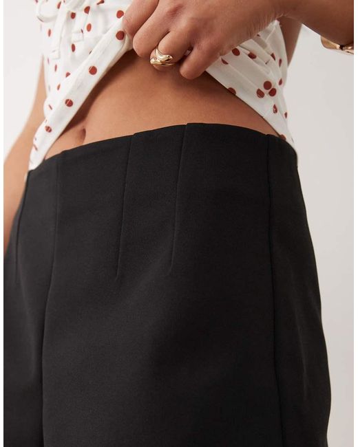 ASOS White Bonded Crepe Shorts Co-ord