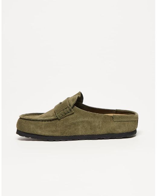 Birkenstock Green Naples Narrow Fit Wrapped Loafer