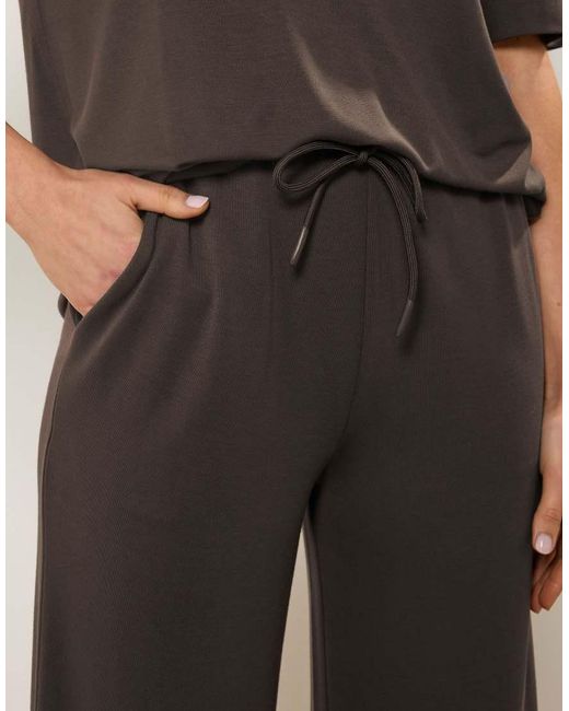 Long Tall Sally Brown Premium Wide Leg Trousers