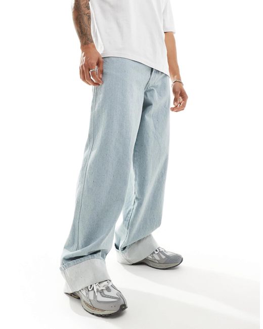 Collusion Blue X002 baggy Jeans for men