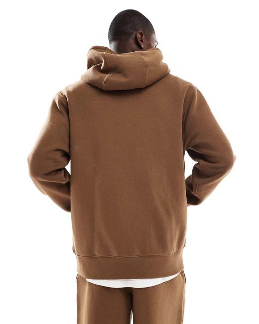 Nike Brown Club Hoodie for men