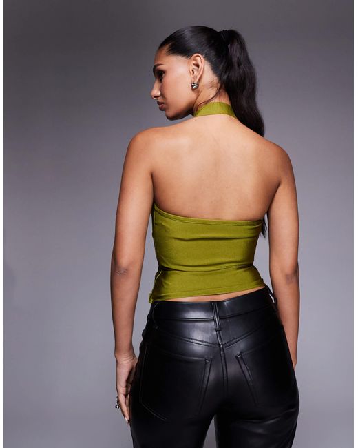 ASOS Green – bandagen-oberteil