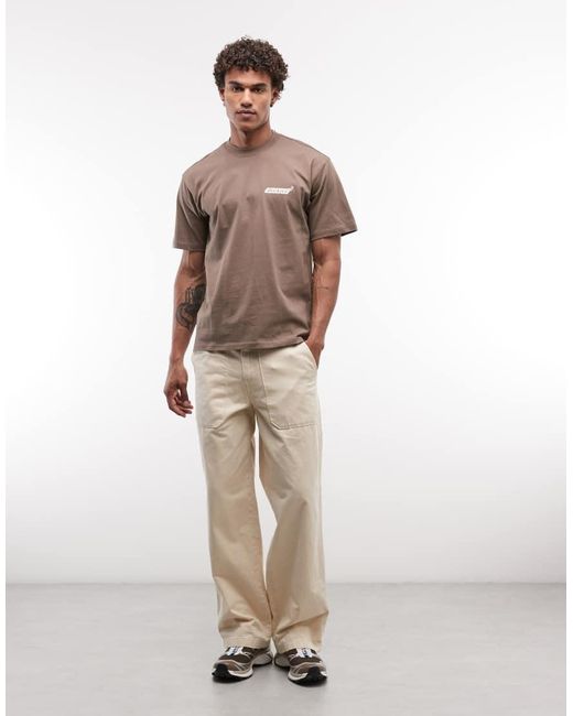 Dickies Brown Beachwood Trails Backprint T-shirt for men