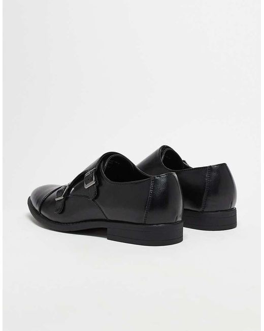 ASOS Black Monk Shoes for men