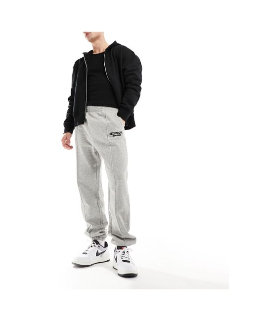Tommy Hilfiger Black Monotype Trackies for men