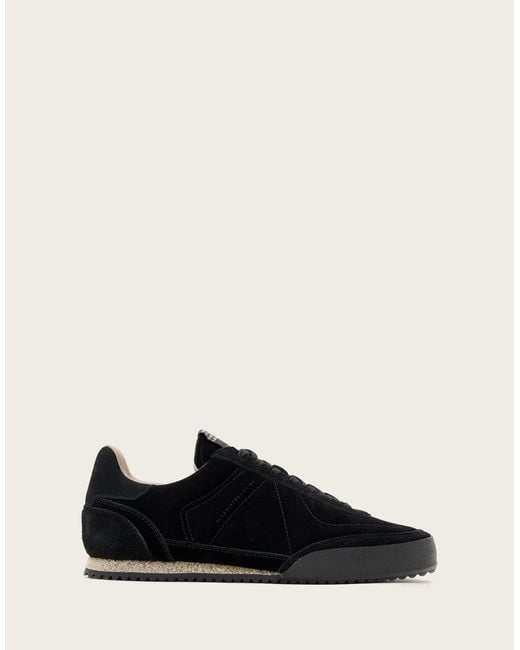 AllSaints – harri – flache sneaker in Black für Herren