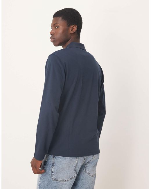 SELECTED – polohemd in Blue für Herren