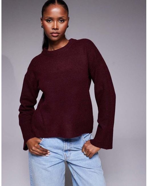 River Island Red Crew Neck Knitted Jumper