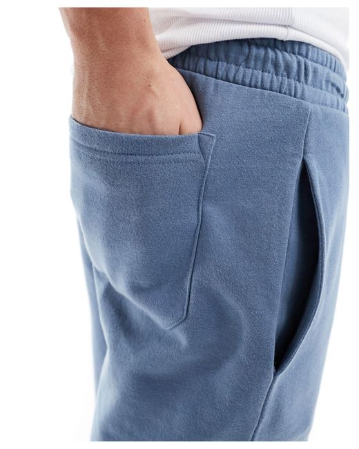 Brave Soul Blue Jersey Shorts for men