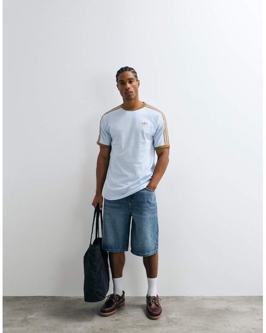 Adidas Originals White 3 Stripe T-shirt