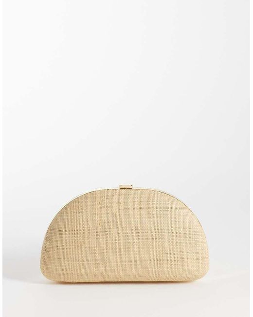Pochette Intrecciata di Mango in Natural
