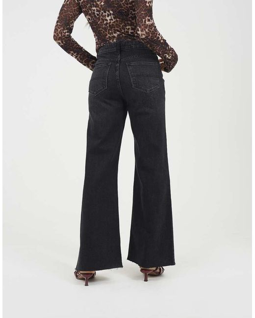 Brave Soul White Mid Rise Wide Leg Jeans