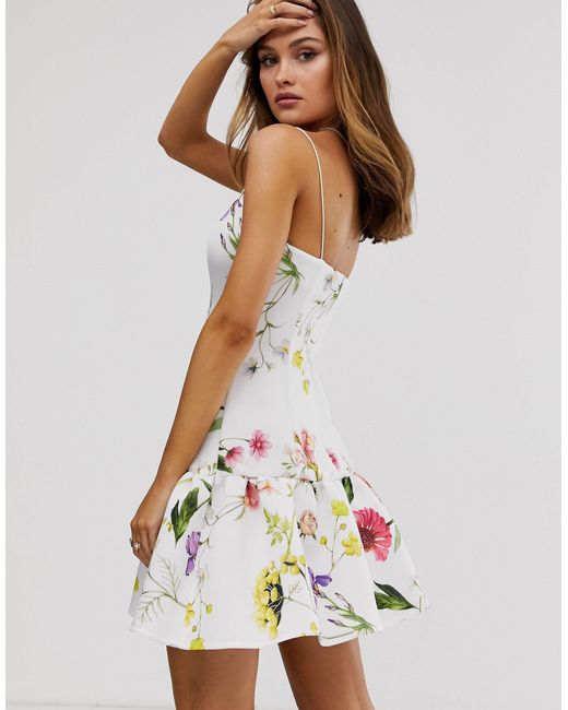 asos floral skater dress