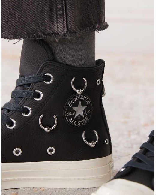 Converse Black Chuck 70 Hi Trainers