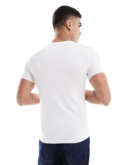 ASOS – 2er-pack basic-muskelshirts in White für Herren