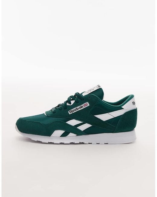 Reebok Gray Classic Nylon Trainers Dark for men