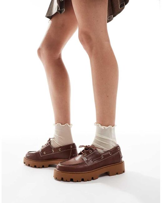 Schuh Leora in het Brown