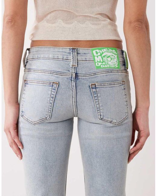 Cheap Monday Gray Booty Bei Stretch Low Rise Bootcut Jeans