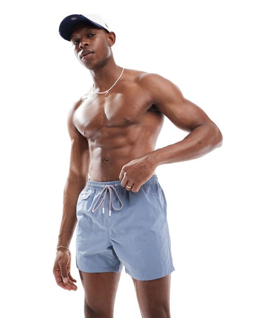 Brave Soul Blue Swim Shorts for men