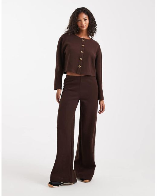 Miss Selfridge Brown Super Soft Pants