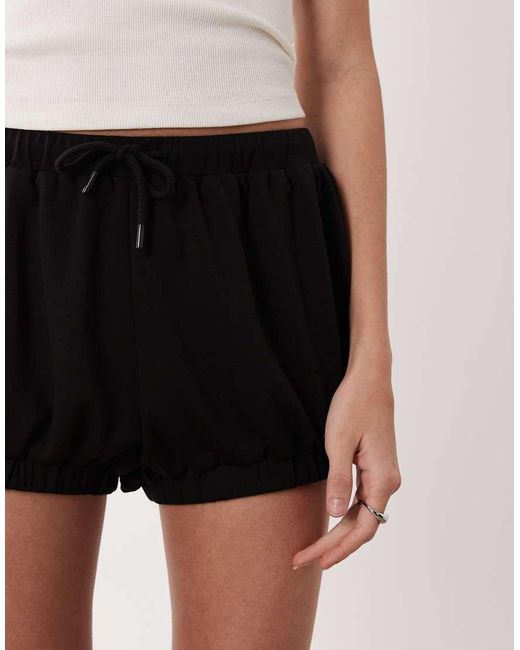 ASOS Natural Co-Ord Bubble Jogger Shorts