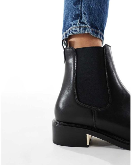 SEQWL Black Latte Refined Chelsea Boots