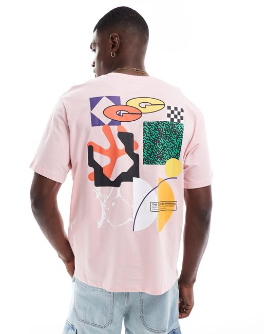 T-shirt oversize avec imprimé graphique au dos Jack & Jones pour homme en coloris Gray