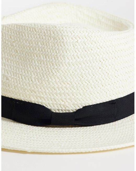 Mango White Structured Sun Hat