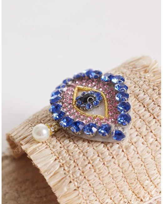 South Beach Natural Evil Eye Sandals