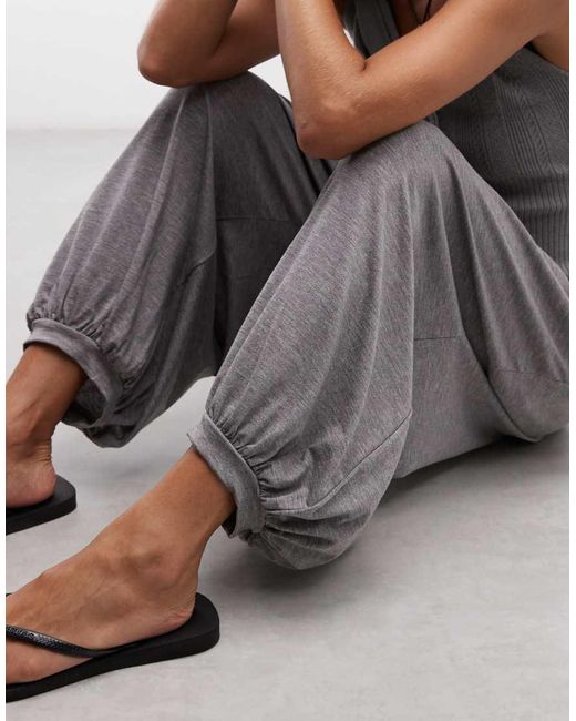 Weekday Gray Balloon Fit Bloomer Trousers