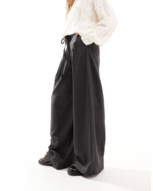 Aware Gray – vorne plissierte hose